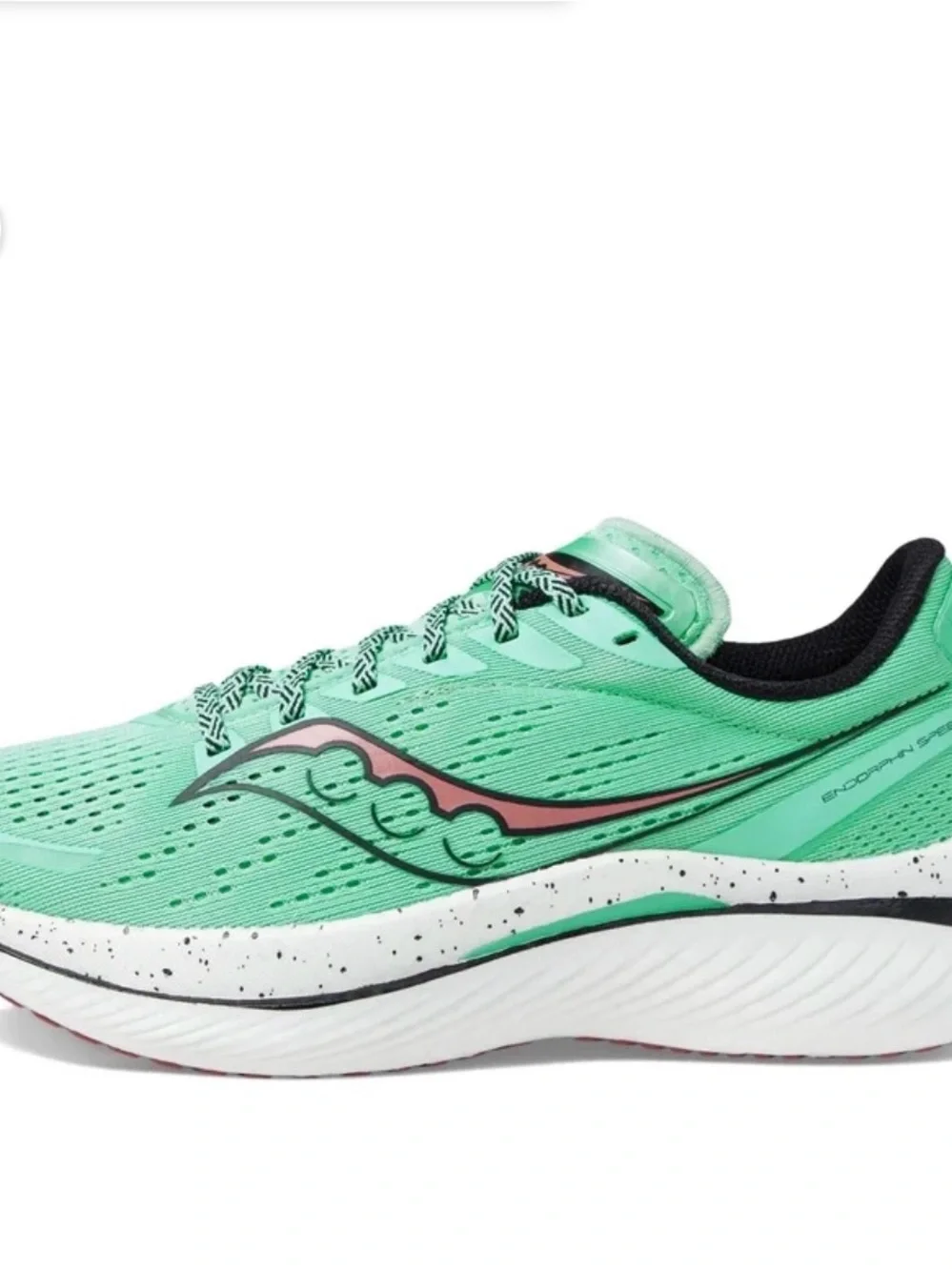 Saucony Women's Endorphin Speed Athletic Running Shoes with Pink Logo